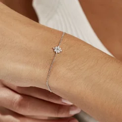 Bracelet Eclat Argent Blanc Oxyde De Zirconium