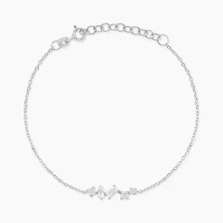 Bracelet Eclat d'Aurore Argent Blanc Oxyde De Zirconium