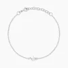 Bracelet Eclat d'Aurore Argent Blanc Oxyde De Zirconium