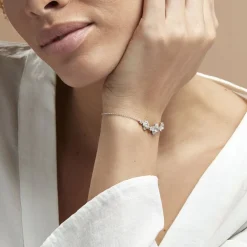 Bracelet Edyta Argent Blanc Oxyde De Zirconium