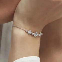 Bracelet Edyta Argent Blanc Oxyde De Zirconium