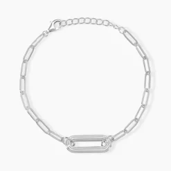 Bracelet Egerie Argent Blanc