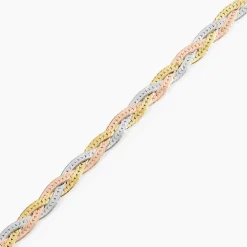 Bracelet Elae Argent Tricolore