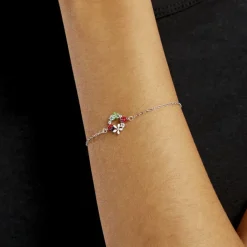 Bracelet Eliniane Argent Blanc Oxyde De Zirconium