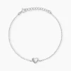 Bracelet Elodia Argent Blanc