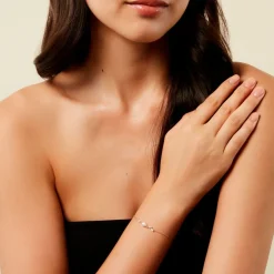 Bracelet Elysia Or Jaune Perle De Culture Oxyde De Zirconium