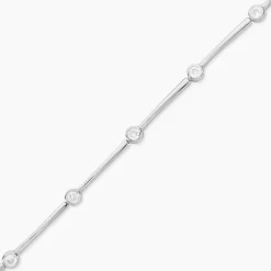 Bracelet Eshan Argent Blanc Oxyde De Zirconium
