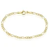 Bracelet Esma Maille Alternee 1/3 Or Jaune