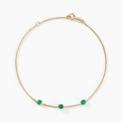 Bracelet Esmerald Rendez-vous Or Jaune Emeraude