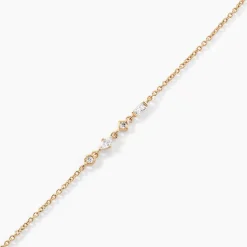 Bracelet Estela Plaque Or Jaune Oxyde De Zirconium