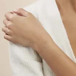 Bracelet Eufemia Or Jaune Oxyde De Zirconium