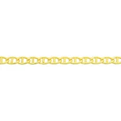 Bracelet Eunice Or Jaune Maille Marine