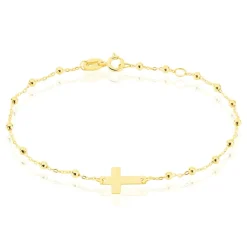 Bracelet Evelina Maille Boule Or Jaune