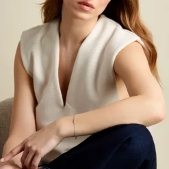 Bracelet Feath Argent Blanc Oxyde De Zirconium