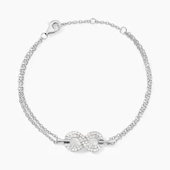 Bracelet Fily Argent Blanc Oxyde De Zirconium