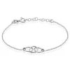 Bracelet Flat Argent Blanc