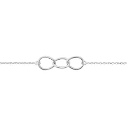 Bracelet Flat Argent Blanc