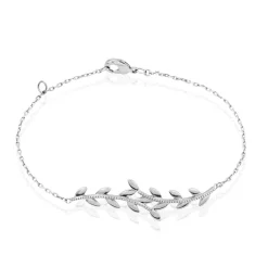Bracelet Folia Argent Blanc