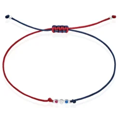 Bracelet French Twist Argent Blanc Oxyde De Zirconium