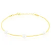 Bracelet Friea Or Jaune Perle De Culture