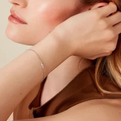 Bracelet Galla Argent Blanc Oxyde De Zirconium