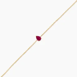 Bracelet Gathbiyya Or Jaune Rubis