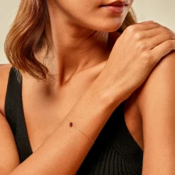 Bracelet Gathbiyya Or Jaune Rubis