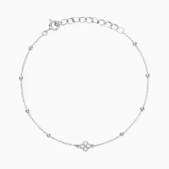 Bracelet Germaine Argent Blanc Oxyde De Zirconium