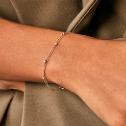 Bracelet Giordano Or Jaune Diamant Synthétique