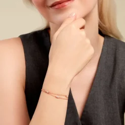 Bracelet Giulette Argent Rose Oxyde De Zirconium