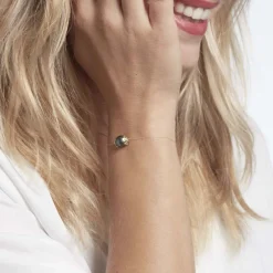 Bracelet Giunone Or Jaune Perle De Tahiti