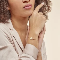 Bracelet Giusto Plaque Or Oxyde De Zirconium