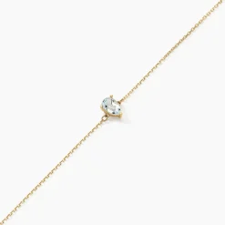 Bracelet Goutte Or Jaune Topaze