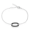 Bracelet Greta Argent Blanc Céramique Et Oxyde De Zirconium