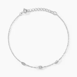 Bracelet Gypsie Argent Blanc Oxyde De Zirconium