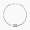 Bracelet Hadya Argent Blanc Oxyde De Zirconium