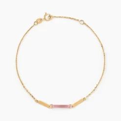 Bracelet Halcyone Or Jaune Calcédoine