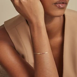 Bracelet Halcyone Or Jaune Calcédoine