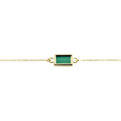 Bracelet Hallie Or Jaune Malachite