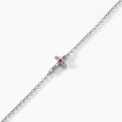 Bracelet Haïvy Argent Blanc Oxyde De Zirconium