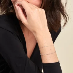 Bracelet Hayda Argent Blanc