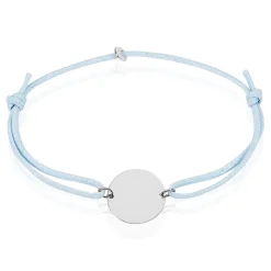Bracelet Helenia Pastille Gravable Or Blanc
