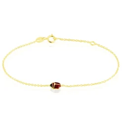 Bracelet Helidie Coccinelle Or Jaune