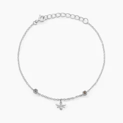 Bracelet Honey Argent Blanc Oxyde De Zirconium