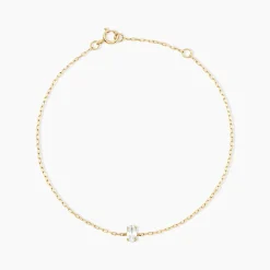 Bracelet Husam Or Jaune Oxyde De Zirconium