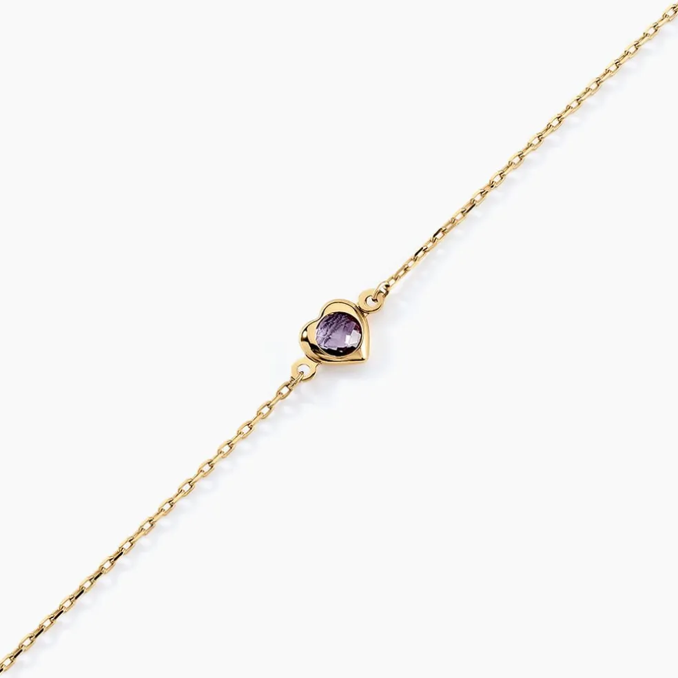 Bracelet Icarus Or Jaune Améthyste