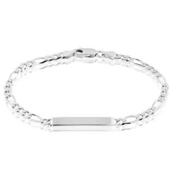 Bracelet Identité Argent Blanc Vivian