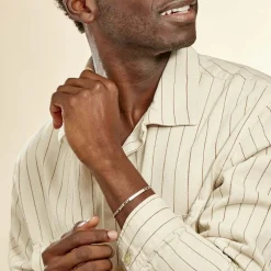 Bracelet Identité Argent Blanc Vivian