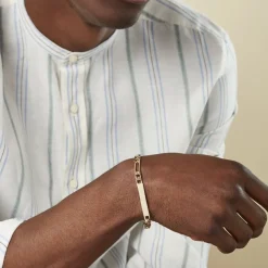 Bracelet Identité Bixente Plaqué Or Jaune