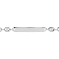 Bracelet Identité Carrus Argent Blanc